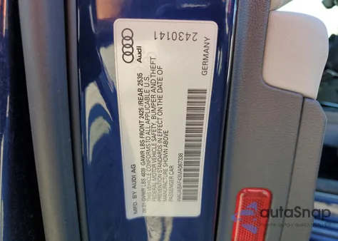 2021 Audi A4 Premium 40 из США, поврежденный, VIN WAUABAF43MA087338